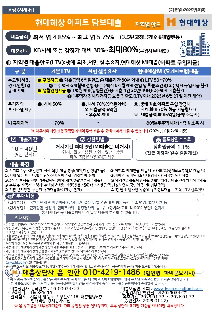 아파트담보대출
현대해상 아파트대출
현대해상 아파트담보대출
오피스텔대출
현대해상 오피스텔담보대출
현대해상 주택담보대출
주택담보대출
현대해상 사업자아파트대출
사업자 아파트대출