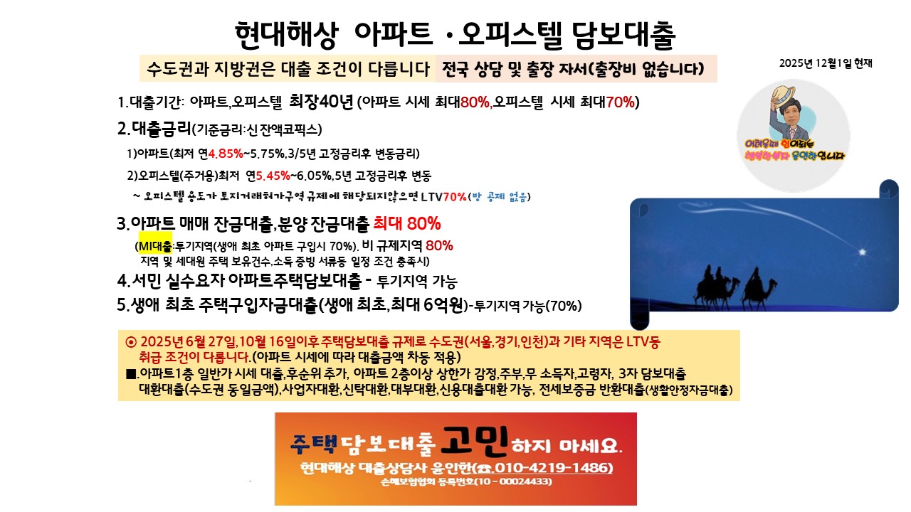 현대해상 담보대출
현대해상 주택담보대출
현대해상 대출
현대해상 아파트대출
현대해상 아파트담보대출
오피스텔대출
현대해상 오피스텔대출
대환대출
전세퇴거자급대출
3자담보대출
아파트 매매잔금대출
분양잔금대출